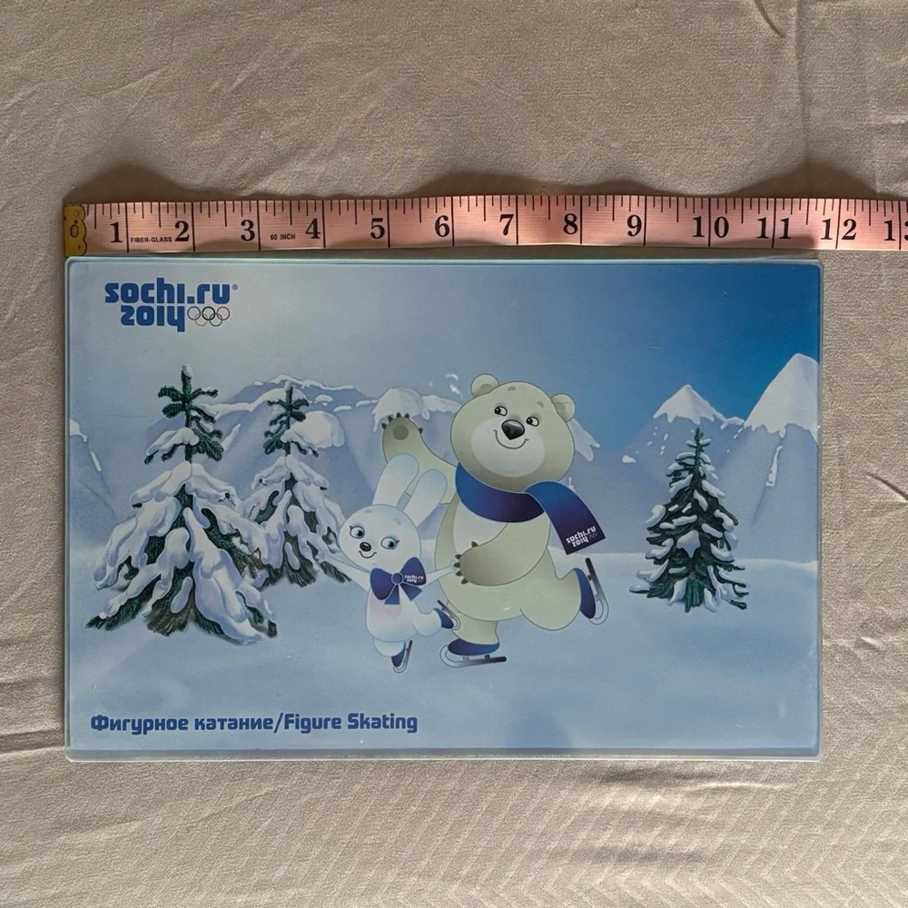 Sochi 2014 Olympics Glass Cutting Board
